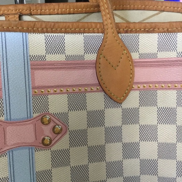 Louis Vuitton Damier Azur Summer Trunks Neo Neverfull mm - Picture 6 of 11